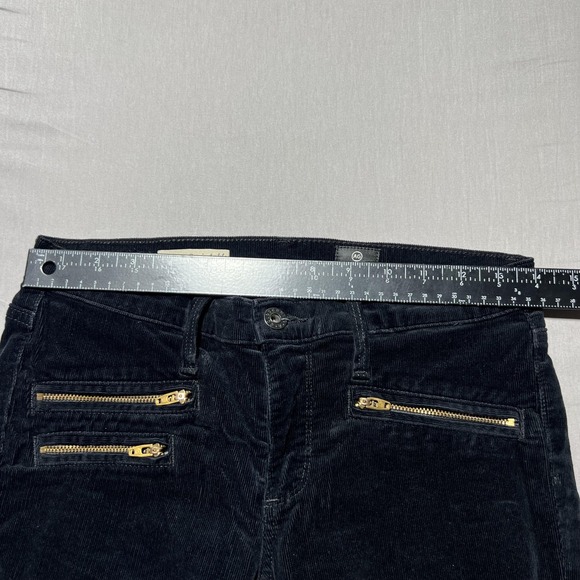 AG Adriano Goldschmied The Moto Stevie Ankle Pants Womens 26R Black Corduroy USA - Picture 10 of 15